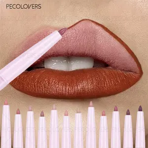 Velvet Matte Lip Liner - Makeup Lipliner, Long-lasting, Waterproof and Smudge-proof, Easy To Apply, Natural Nude Color, for Quick Fill-in Lip Color and Perfect Lip Contour, The Perfect Mother's Day Gift