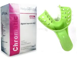 Fast Set Mold Mouth Impression Kit - 1lb Alginate + 12 Small Lower Trays