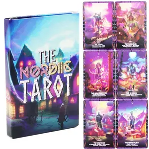 Nordic Modestar Cards 22-Pack, Classic Tarot Cards, English Message Cards for Insight and Clarity, Ideal for Beginners, Parties, and Gifts