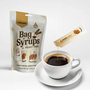 Pocket Pours Caramel Coffee Syrup
