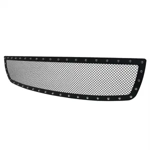 2003-2006 GMC Sierra 1500 Rivet Style Black Stainless Steel Mesh Grille Insert