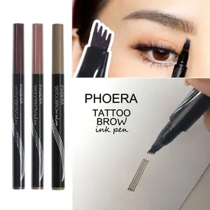 4-Tip Microblading Eyebrow Pencil – Waterproof 24H Long Lasting Brow Pen, Natural Hair Stroke Eyebrow Makeup