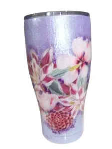Spring Bouquet Tard: A Product with Spring Theme and Tard Reference Bottle Drinkware