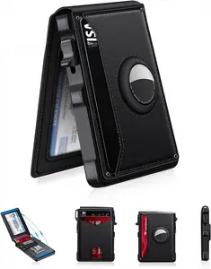 Best-selling RFID metal card holder for men, anti-magnetic, anti-theft, automatic pop-up card wallet, credit card storage bag