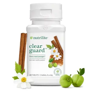 Nutrilite ClearGuard: 180 Tablets - Vegetarian, Kosher, NSF Certified, with Cinnamon & Dry Love for Nasal Congestion Relief, Vitamin C from Acerola - Healthcare