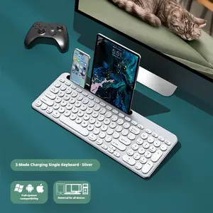 multifunctional Wireless Mouse and Keyboard Set  Dual-Mode Bluetooth 2.4G Compatible usb stand with Smartphones Tablets and PCs Shared Receiver Full System Compatibility