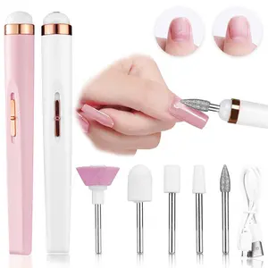 Electric Nail File Kit, 1 Box Portable Nail Polisher & Accessories, Nail Grinding Tool, Professional Nail Art Tool for Women & Girls, Manicure & Pedicure Tool