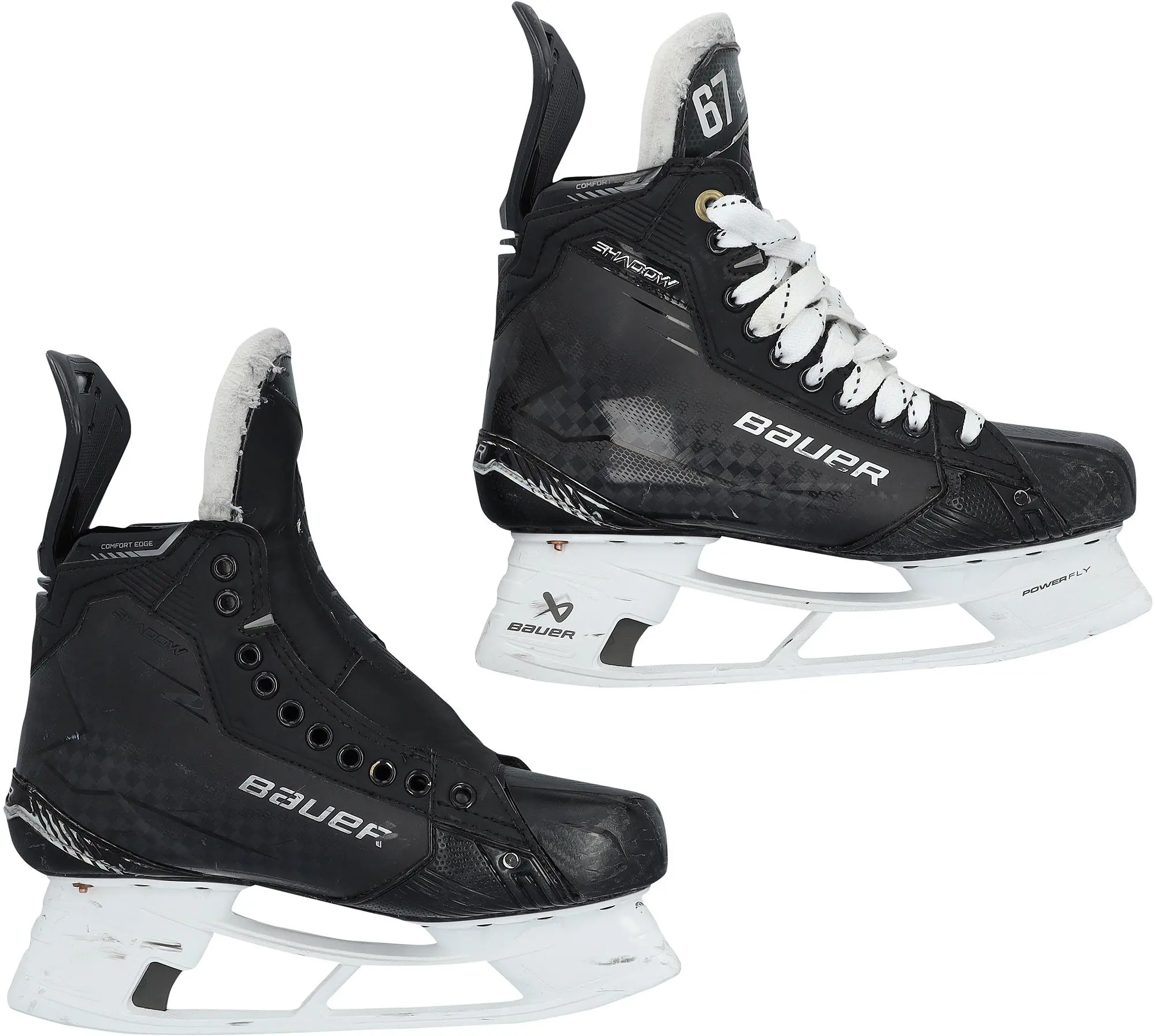 Lawson Crouse Utah Mammoth Game-Used Black Bauer Skates from the 2025-26 NHL Season