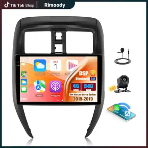 Rimoody 4+64GB Android 15 Car Stereo for Nissan Versa Sedan 2015-2019 Wireless Carplay Android Auto, 10.1 Inch Incell Touch Screen Car Stereo with GPS, Backup Camera, Bluetooth, FM/RDS, EQ, WiFi, SWC