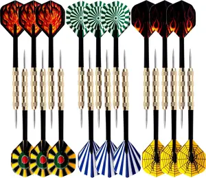 Steel Tip Darts Set,Professional Darts Metal Tip,Metal Darts for Dartboard,18 pcs