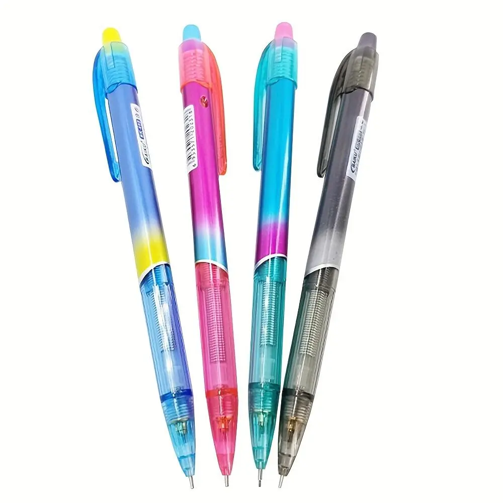 Random Color Automatic Pencil, 5 Counts/set Cute Colorful Press Type Pencil, Writing Pen for Students, School Supplies, Office Stationery, Affordable Pencil