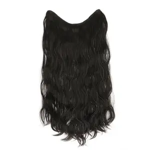 One Piece Five Section U Shaped Long Curly Hair Extensions European American