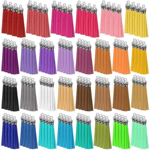 Tassels Charms for  Making,  Tassels  for Crafts, Leather  Chain Tassel Charms