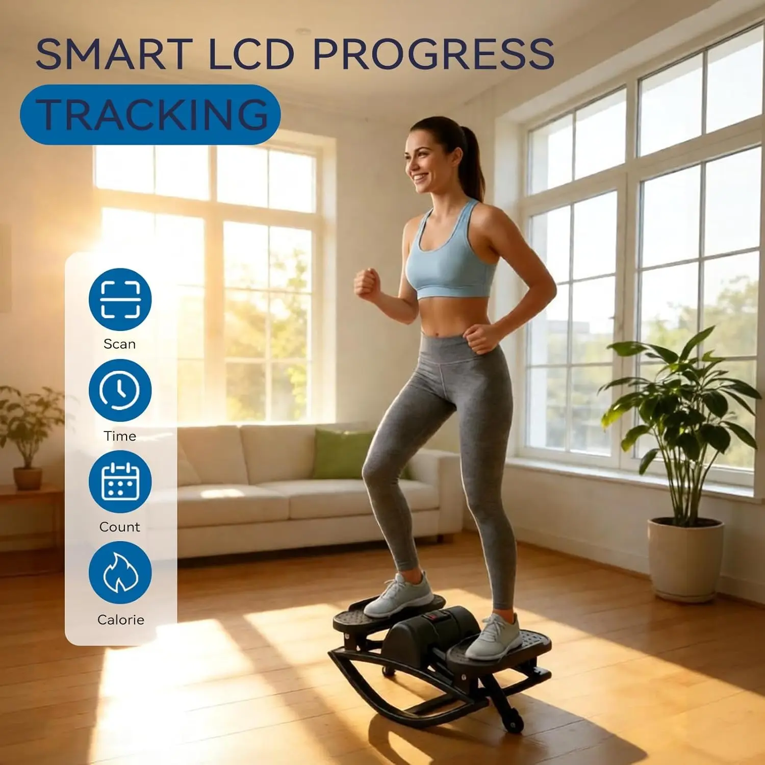 The Rock Stepper Side to Side is a smarter way to stay active. This low-impact fitness machine uses a smooth lateral stepping motion that reduces stress on your knees while still engaging The Rock Stepper Side to Side is a smarter way to stay active. This low-impact fitness machine uses a smooth lateral stepping motion that reduces stress on your knees while still engaging