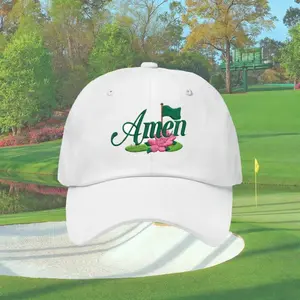 [Made-To-Order] Embroidered Master Golf Tournament 2026 Amen Floral Hat, Gift Hat For Golfers