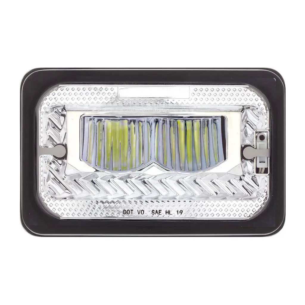 ULTRALIT - Heated 4" X 6" LED Headlight High Beam - Chrome