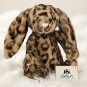 Exclusive NWT Jellycat Cobblehop Leopard Bunny – Luxury Soft Stuffed Animal Collectible