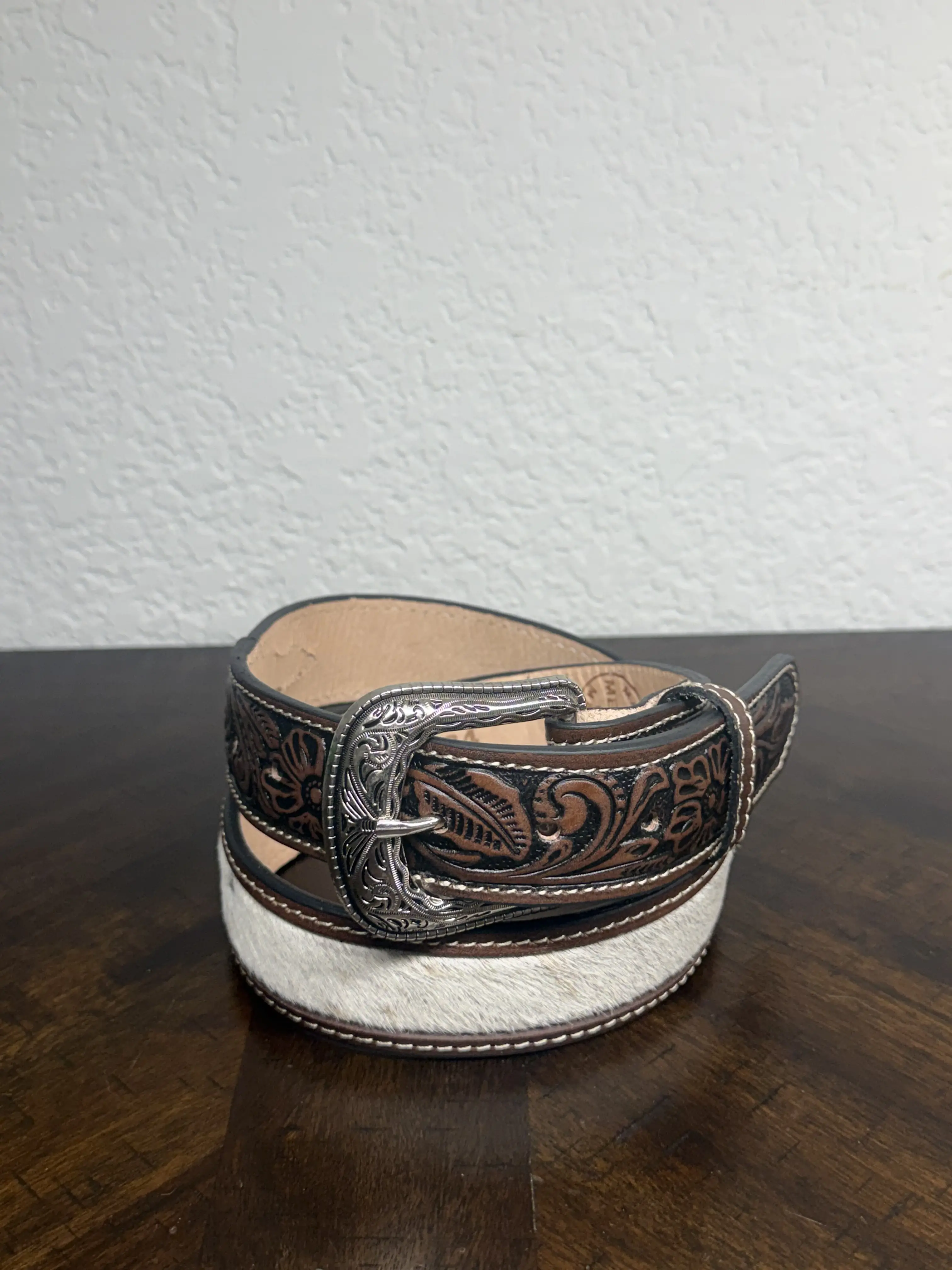 Leather Cowhide Belt Size 34 - Classic Design