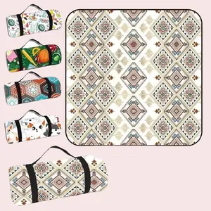 Outdoor Waterproof Camping Mat Thickened Printed Picnic Mat Tent Moisture-proof Pad Beach Blanket Baby Crawling Mat Multi Size