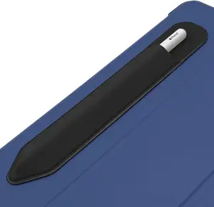 Pencil Holder Compatible with  Pencil 2nd Generation and 1st Gen, Elastic Sleeves Pencil Pouch Accessories Design for iPad and Stylus (Black)