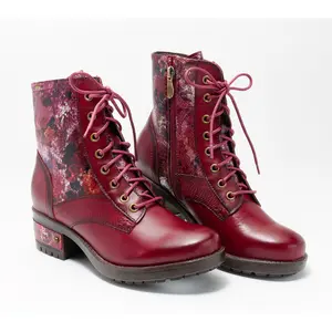 L'Artiste by Spring Step Leather Lace-Up Boots - Marty-Met