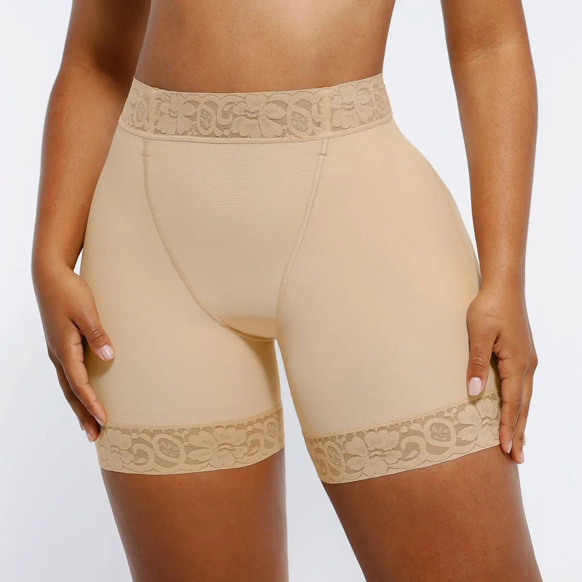 Zipless Mid Waist-Beige