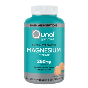 Qunol Magnesium Extra Strength to Promote Brain, Bone, and Physical Health 250 mg, 150 Gummies Healthcare Supplement