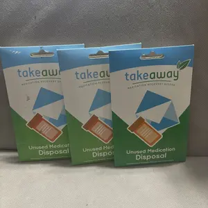 3 Takeaway Medication Recovery System Unused Medication Disposal Envelopes