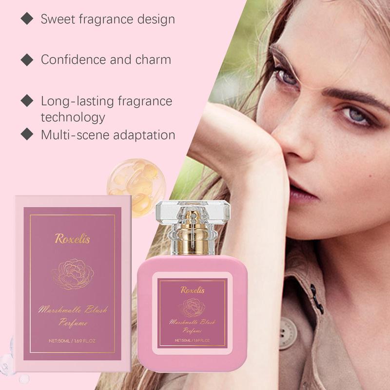 Marshmallow Blush Perfume,  Captivating Eau De Parfum - 50 ML (1.7 OZ) Romantic & Sweet Arabian Perfume - A Captivating Scent wrapped in Pink Bottle - Perfumes & Fragrances Shop Now!