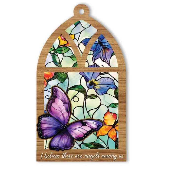 Butterfly Christmas Ornament, In Memory Christmas Decoration, Butterfly for Women Girl Mom Sister Gift Light