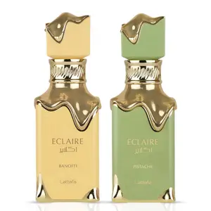 Lattafa Eclaire Banoffi & Eclaire Pistache Eau de Parfum Sprays 100ml Bundle - Creamy Sweet & Nutty Fruity Fragrances