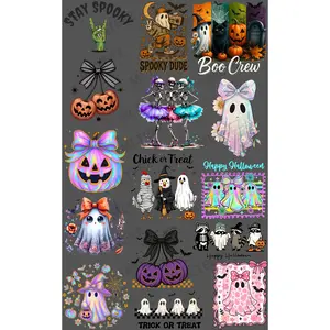 HALLOWEEN YOUTH (1) PREMADE GANGSHEET  - 22X36  DTF TRANSFERS - DIRECT TO FILM