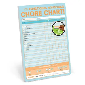 Chore Chart Big & Sticky Notepad - Sticky Chore Tracker Pad (40 Sheets, 9.75 x 7-inches) Chore Chart Big & Sticky Notepad - Sticky Chore Tracker Pad (40 Sheets, 9.75 x 7-inches)