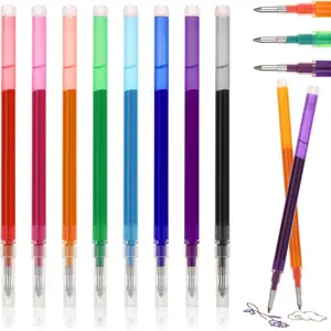 Erasable Gel Ink Pen Refills Compatible with Frixion Friction, 24-Pack 0.7mm,  Dry 8 Colors