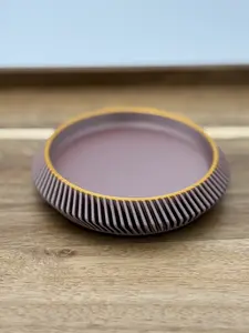 Modern Ribbed Drink Coaster | Protects Tables from Heat & Scratches | Lightweight & Durable | Perfect for Coffee, Whiskey, Wine | 3D Printed Polymer | Matte Finish | Ideal for Modern Homes & Minimalist Interiors