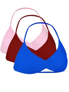 Impact Strappy Stretch Sports Bra for Women, Adjustable Backless Design, Perfect for Yoga & Fitness, Comfortable Workout Wear, Yoga Workout Activewear, Workout Clothes Women, Strappy Sports Bras