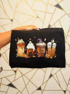 Fun and spooky Halloween graphic top