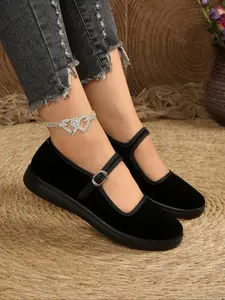 Mary Jane Women's Flat Shoes, Comfortable Daily Wear, Fashion Design for All Seasons, Ideal Casual Choice, Stylish Footwear, Soft Sole Shoes