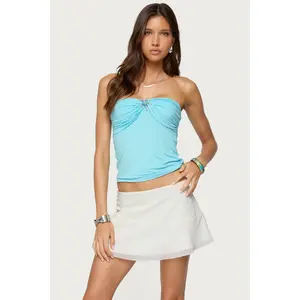 Seaborn Strapless Twist Front Top