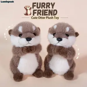 Cute Sea Otter Plush Doll - Soft Fluffy Stuffed Animal Toy, Skin-Friendly Fabric, Fine Stitching, Comfortable Touch, Ideal for Home Decor & Daily Companion, Practical Gift for All Ages, Plushies, Stuffed Animals