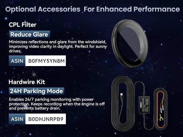 IIWEY C4-pro 4 Channel Dash Cam 360° View, STARVIS 2 Front 2.7K Rear 2K Inside 1080P x2, 8IR LEDs Night Vision 3.0, PlateTag AI for Plate Clarity, 5GHz WiFi GPS, Voice Control, 24/7 Parking Mode, For Free 128GB Card