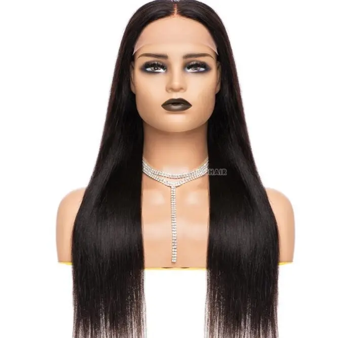 Tatihair 5X5 Straight Glueless Lace Closure Wig