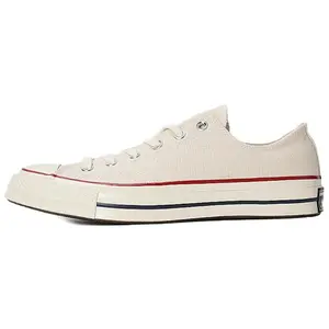 Converse Chuck 70 Ox Classic Retro Durable Low-Top Canvas Sneakers for Men and Women in Beige Sporty Low Top