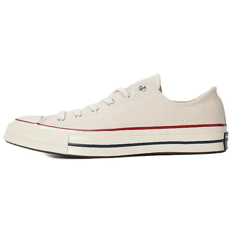 Converse Chuck 70 Ox Classic Retro Durable Low-Top Canvas Footwear - Unisex Athletic Casual Shoe, Beige Trainer for Men and Women