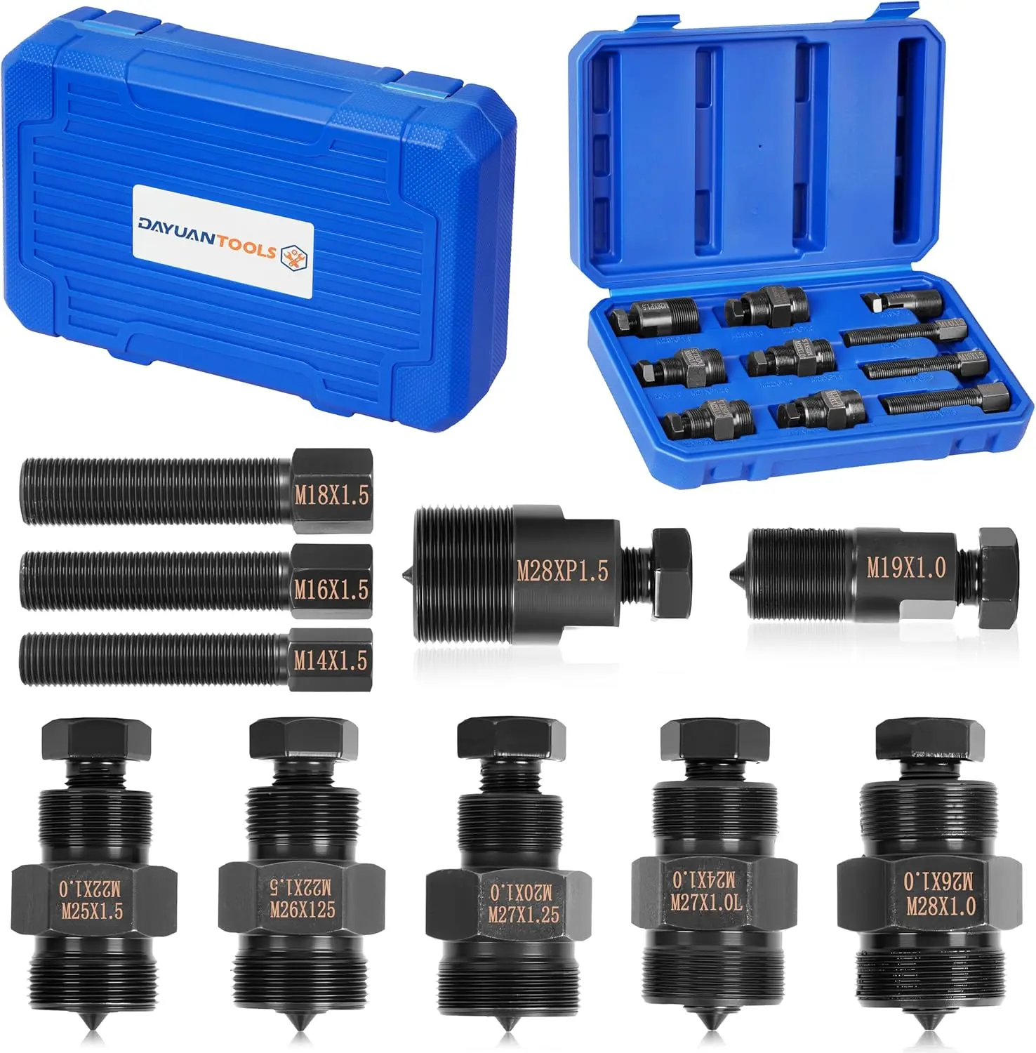 10Pcs Multi-Size Metal Flywheel Pullers Set Kit - For Flywheel Removal, Compatible with Small Engines of Motorcycle, Scooters, ATV