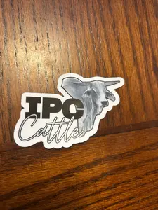 IPC Cattle - Black and White Bull sticker