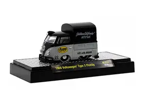 1960 Custom Volkswagen Short Pickup w/ Canvas Cover - Mooneye’s Diecast 1:64 Scale Model - M2 Machines 31500-MJS51
