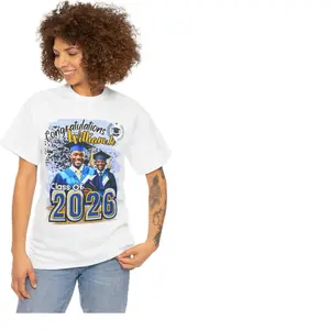 Personalized William Senior 2026 Photo Shirt, Custom Graduate Collage Tee with Name Pictures, High School Graduation Gift, Proud Family Grad Top