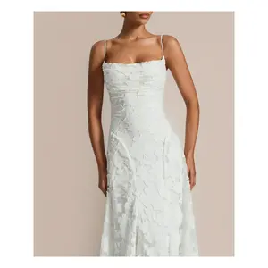 Sexy backless lace pattern long dress, plain fitted design, elegant formal chic style, perfect for parties and events, women’s fashion