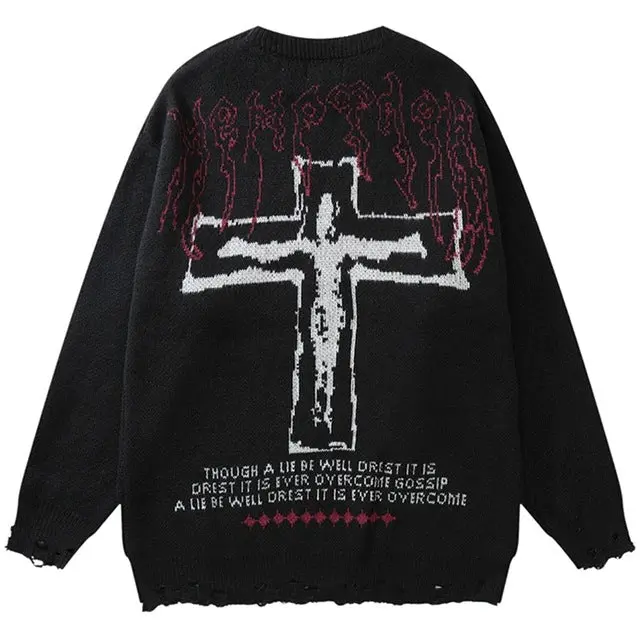 Vintage Ripped Knit Sweaters